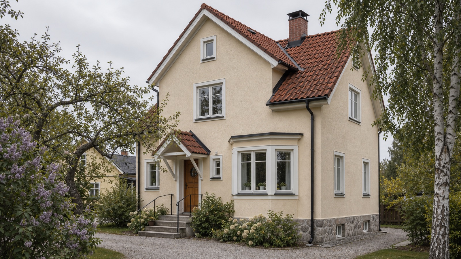 Fasadmålning i Sundbyberg med nymålad fasad med lugn kulör och tydlig ytfinish för BRF:er och flerbostadshus