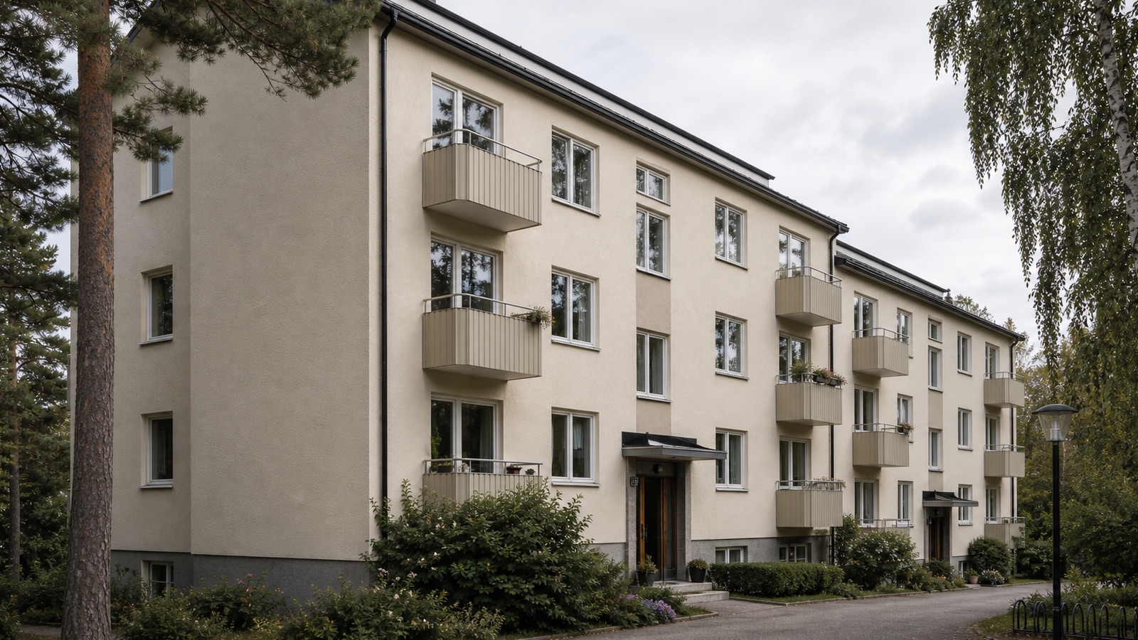Fasadexempel för renovering och underhåll i Roslagen