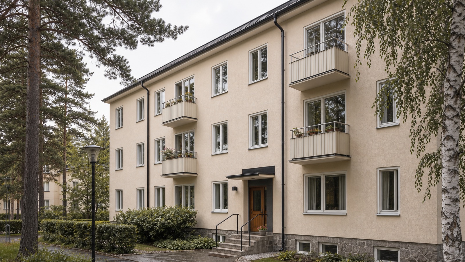 Fasadunderhåll i Västerås med fasaddetalj för underhåll, kontroll och långsiktigt skydd för BRF:er, fastighetsägare och villor